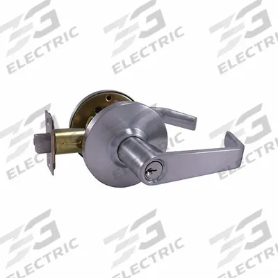 DESIGN HARDWARE Door Lever Lockset: Office Lever Locksets, Chrome