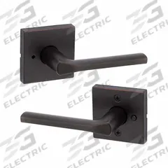KWIKSET Door Lever Lockset: Privacy Lever Locksets, Bronze, ADA Compliant (MPN 730LSL-SQT-11P-6AL-RCS). Key specifications — Ligature Resistance: Not Ligature-Resistant; Brand: KWIKSET; Lockset Function ANSI Code: F76; Visual Indicator Message: No Message; Lockset Style: Rose; ADA Compliant: Yes; Finish: Satin Bronze-Plated, Blackened, Satin Relieved, Clear Coated : Zinc.