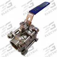 APPROVED VENDOR Manual Two-Way Ball Valve: 4 in, 316 Stainless Steel, Straight Valve Body, RPTFE (MPN G-S3P1K-400). Key specifications — Brand: APPROVED VENDOR; Handle: Locking Lever.