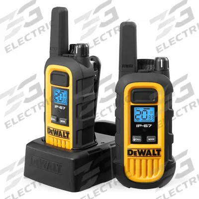 DEWALT Handheld Two Way Radio: DXFRS300 Series, FRS/GMRS, Analog, 1 W, 22 Channels - FRS & GMRS Personal Radios