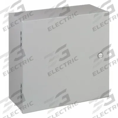 HOFFMAN Enclosure: Steel, 16 in x 16 in x 7 in, NEMA 1, Solid Cover, Hinged - Steel Indoor Enclosures with Hinged Covers