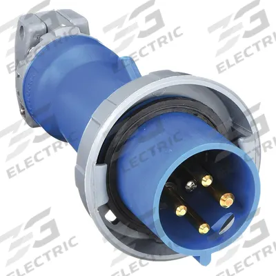 HUBBELL Pin and Sleeve Plug: Orange, 125/250V AC, Three Phase, 30 A, 3 Pole, 4 Wire - Watertight Plugs