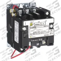 SQUARE D NEMA Magnetic Contactor: Non-Reversing, 3 Poles, NEMA Size 0, 18 A, 120V AC (MPN 8502SBO2V02S). Key specifications — Brand: SQUARE D.