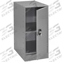TENNSCO Cabinet Pedestal: Cabinet, Steel, 15 in Overall Wd, 24 in Overall Dp, Gray, 15 in x 24 in (MPN MS-1524 MED GREY). Key specifications — Material: Steel; Brand: TENNSCO.