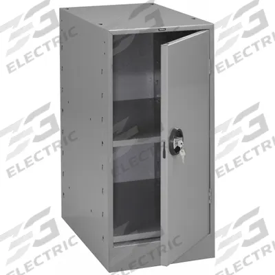 TENNSCO Cabinet Pedestal: Cabinet, Steel, 15 in Overall Wd, 24 in Overall Dp, Gray - Tennsco Workbench Pedestals