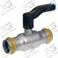 APOLLO Ball Valve: 2 in, Stainless Steel, Straight Valve Body, Press x Press, Full Port Ball Port (MPN 123457175). Key specifications — Brand: APOLLO; Handle: Lever.
