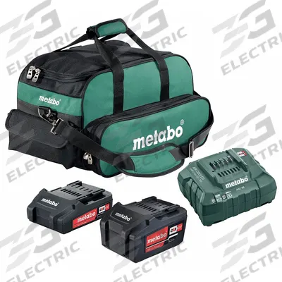 METABO Battery and Charger Kit: CORE18V, 2 Ah_5.2 Ah, 2 Batteries Included - Metabo CAS Batteries