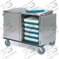 LAKESIDE Meal Delivery Cart: 20 Trays, Non-Pass-Through, 1 Doors, Stainless Steel, 61 in Overall Ht (MPN 832). Key specifications — Manufacturer Part Number: 832; Brand: LAKESIDE; Caster Configuration: (2) Rigid; Color: Silver; Material: Stainless Steel; Pass-through / Non-Pass-through: Non-Pass-Through; Insulated: No; Product Type: Meal Delivery Cart.