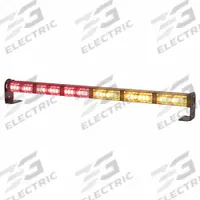 CODE 3 Warning and Directional Light Stick: Combo Warning and Directional Light, Amber/Red, Clear (MPN MTS626MC-RA). Key specifications — Brand: CODE 3; Lens Color: Clear; Number of Flash Patterns: 41; Installation Type: Removable; Operating Voltage: 12 to 24V.