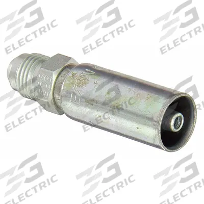 KURT Hydraulic Crimp Fitting: Carbon Steel, Straight, -4 For Hose Dash Size - Kurt Crimp Hydraulic Hose Fittings with JIC Connection