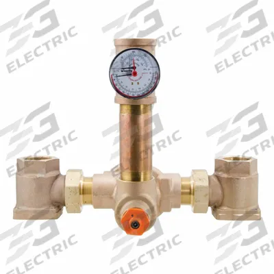 POWERS Thermostatic Mixing Valve: For Hot Water/Water Media, Thermostatic, Bronze - Emergency Fixture Mixing Valves