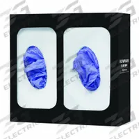 BOWMAN DISPENSERS Glove Dispenser: Steel, 10 5/8 in Overall Wd, 10 in Overall Ht, Wall, (2) Boxes (MPN GL002-0420). Key specifications — Dispenser Layout: (2) Boxes; Fill Direction: Right Load; Material: Steel; Brand: BOWMAN DISPENSERS; Color: Black.