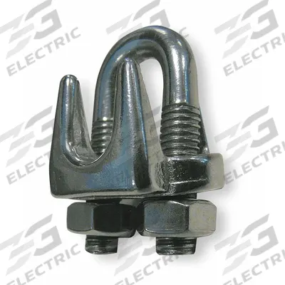 Dayton Wire Rope U-Bolt Clip: 5/16 in Compatible Rope Dia, 5 1/4 in Rope Turnback Lg - U-Bolt Clips