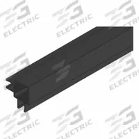 Double Track Tube System: 1 in x 1 in, 145 in Lg, Aluminum, 1/2 in Flange Ht, 13FT9030-BLK-144. Key specifications — Series: Quick Frame; Material: Aluminum; System of Measurement: Inch; Manufacturer Part Number: 13FT9030-BLK-144; Brand: FAZTEK; Finish: Anodized.