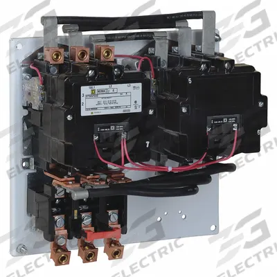 SQUARE D NEMA Magnetic Motor Starter: Reversing, 3 Poles, NEMA Size 4, 135 A - Reversing Starters with Thermal Overloads