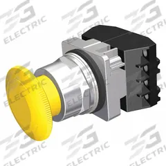 SIEMENS Mushroom Head Push Button: Non-Illuminated, Mushroom Head Profile, Non-Metallic, 30 mm, 2NC (MPN 52PR8W4G). Key specifications — Brand: SIEMENS; Action: Maintained; Series: Class 52; Terminal Connection: Pressure Plate; Push Button Material Type: Non-Metallic.