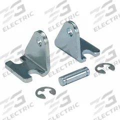 PARKER Pivot Bracket Kit with Pin: Foot Mount Type, Fits 7/16 in_9/16 in Bore Dia, 3/4 in Overall Wd (MPN L071320100). Key specifications — attr947439: L071320100; attr947448: Aluminum; attr1171502: Pivot Bracket Assembly.