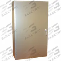 HAMMOND Electrical Enclosure: Stainless Steel, 60 in x 36 in x 16 in, NEMA 12/13/3R/4/4X, Hinged (MPN HW603616SSHK). Key specifications — Brand: HAMMOND; Closure Method: Handle; Enclosure Material: Stainless Steel.