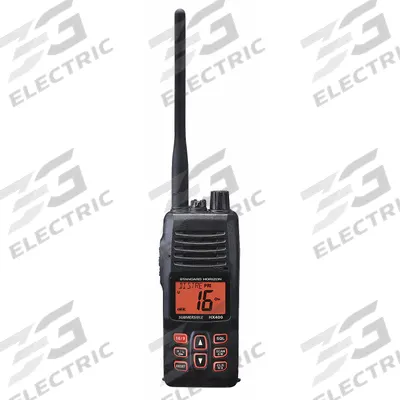 STANDARD HORIZON Marine Handheld Two Way Radio: VHF, Analog, 5 W, 40 Channels, Alphanumeric - Handheld Marine Radios