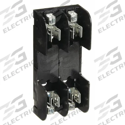 MERSEN Fuse Block: Open Block Design, 2 Pole, 600 V AC, Box Lug - Fuse Blocks for UL Class H & K Fuses