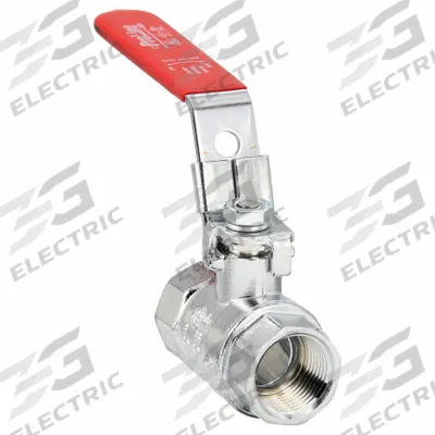 APPROVED VENDOR Manual Two-Way Ball Valve: 3/4 in, Chrome-Plated Brass, Straight, FIP x FIP - Brass Ball Valves
