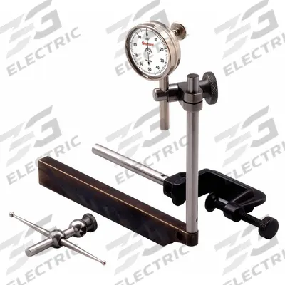 STARRETT Back Plunger Dial Indicator Kit: 0 in to 0.2 in, Inch, Mechanical - Continuous Reading Back-Plunger Dial Indicators