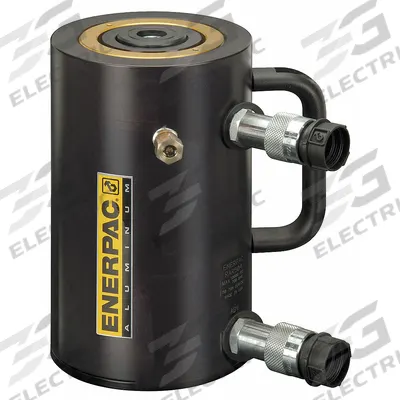 ENERPAC Hydraulic Ram: Double Acting, 50 ton Nominal Capacity, 6 in Nominal Stroke Lg - Lightweight Rams