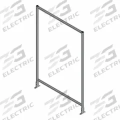 T-Slot Framing System Panel: Stand-Alone, Gray, 84 in H x 48 in W x 5 1/2 in D, Solid (MPN 45942). Key specifications — Finish: Anodized; Brand: FAZTEK; Panel Color: Clear; Panel Type: Solid; Color: Gray; Material: Polycarbonate; Assembly: Assembled; Manufacturer Part Number: 45942.