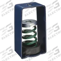 MASON Hanger-Mount Vibration Isolator: Spring, 400 lb Capacity, 3 1/4 in Wd, 2 3/4 in Dpth, Green (MPN 5C145). Key specifications — Brand: MASON.