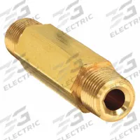 PARKER Metal Pipe Straight: Hex Nipple, Brass, 1/8 in x 1/8 in, 5,600 psi, 2 in Lg (MPN 2-2 MHLN-B 2.0). Key specifications — Maximum Operating Pressure: 5,600 psi.