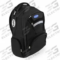PROPAC, INC. Backpack: Black, Zipper, 8 in Overall Lg, 11 in Overall Wd, 16 in Overall Ht, 3 Straps (MPN D2012-BLK). Key specifications — Features: Padded Carry Handle; Material: Nylon; Color: Black.