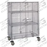 Mobile Security Cart: 48 in Overall Lg, 24 in Overall Wd, 5 3/4 ft Overall Ht, 0 Compartments, Steel (MPN GRMJSEC55). Key specifications — Brand: INSTOCK; Product Type: Mobile Security Cart; Includes: (2) Internal Wire Shelves; Cart Material: Steel.