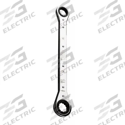 PROTO Box End Wrench: Chrome, 3/4 in_5/8 in Head Size, 8 in Overall Lg, Std - SAE, Double End, 12-Point, Ratcheting Box End Wrenches