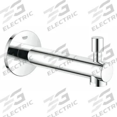 GROHE Bathtub Spout Diverter: 1/2 in Connection Size, NPT Connection - Bathtub Spouts with Pull-Up Diverters