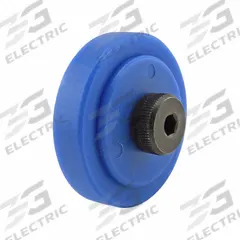 T-Slot Framing System Rollers: 25 Series to 40 Series, 28.5 mm W x 37.5 mm H, Blue (MPN 65-2282-1). Key specifications — Brand: 80/20; Housing Material: Glass Fiber Reinforced PA Nylon; Includes: Mounting Hardware.