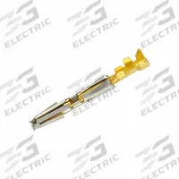 SOURIAU Crimp Contact: SC, #20, Female, Crimp, Gold over Gold Flash, Copper Alloy, Loose Contact (MPN SC24WL3S25). Key specifications — Connection Type: Crimp; Contact Size: #20; Product Packaging Form: Loose Contact; Wire Size (mm2): 0.12-0.25 mm2; Brand: SOURIAU; Pole Material: Copper Alloy; Wire Size: 26 to 24 AWG; Compatible with Series: UTG.