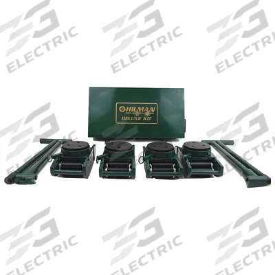 HILMAN ROLLERS Machine Roller Kit: 48,000 lb, 5 3/8 in Deck Ht, 5 7/8 in L x 5 7/8 in W - Machine Roller Kits
