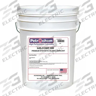 PETROCHEM Compressor Oil: 5 gal, Pail, 30 SAE Grade, 100 ISO Viscosity Grade - Air Compressor Oils
