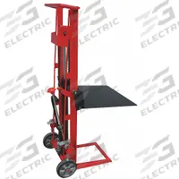 DAYTON Platform Lift Truck: 750 lb, 1/2 in to 54 in, Steel, 22 in L x 22 in W Platform, Foot Pump (MPN 2MPU5). Key specifications — Brand: DAYTON; Caster/Wheel Configuration: (2) Axle-Mounted.