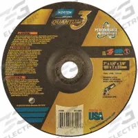 NORTON Depressed Center Grinding Wheel: Type 27, 7" x 1/4" x 7/8", Ceramic, 20 Grit, Quantum 3 SG (MPN 66253370800). Key specifications — Series: Quantum 3 SG; Brand: NORTON.