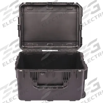 SKB Protective Case: 17 in x 23 in x 14 in Inside, No Foam, Black, 2 Wheels - Standard Protective Transport Cases