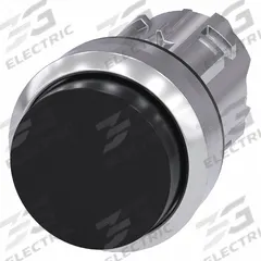 SIEMENS Extended Push Button: Black, 22 mm Mounting Size, Metallic, Momentary (MPN 3SU1050-0BB10-0AA0). Key specifications — Brand: SIEMENS; Action: Momentary; Series: 3SU; Push Button Material Type: Metallic.