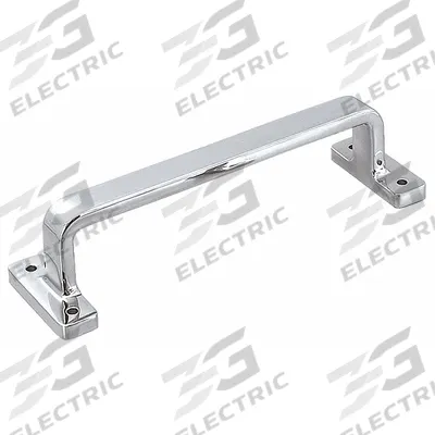 SUGATSUNE Pull Handle: Unthreaded Holes, Stainless Steel, Silver, M6 Screw Size - Standard Pull Handles