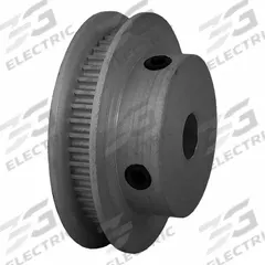 DAYTON Timing Pulley: Modified Curvilinear, Fixed, For GT Timing Belt Section, For 3 mm Belt Wd (MPN 45-2P03M6FA6). Key specifications — Brand: DAYTON; Finish: Clear Anodized; For Belt Series: Powerhouse®.