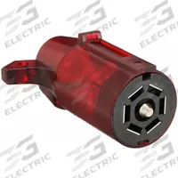 HOPKINS TOWING SOLUTIONS T-Connector: 7-Way, PVC, 14 ga_16 ga Wire Gauge, RV and Industrial Trailers (MPN 48502)