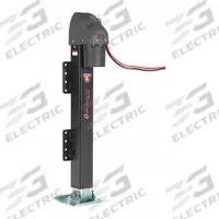 BULLDOG High Speed Trailer Jack: Friction Jack, 12,000 lb Static Load Capacity, Bolt-On, 5 in Dia (MPN 185402). Key specifications — Handle Type: Manual Override Crank; Mounting Type: Bolt-On; Maximum Lift Height: 1 ft 1-1/2 in; Base: Leg; Brand: BULLDOG.