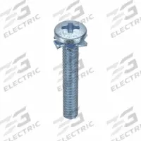 SEMS Screw: External Tooth, #6-32 Thread Size, 3/4 in Lg, Steel, Zinc-Plated, Pan, Phillips, 100 PK (MPN MPPEI0-600750-100P). Key specifications — Drive Size: #2.