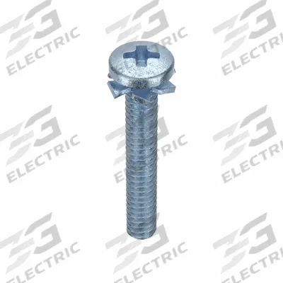 SEMS Screw: External Tooth, #6-32 Thread Size, 3/4 in Lg, Steel, Zinc-Plated - Machine Screws with External Tooth Lock Washers