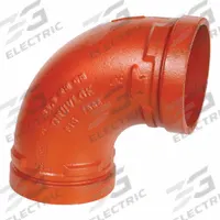 GRUVLOK Metal Pipe Elbow: 90° Elbow, 8 in x 8 in, Grooved x Grooved (MPN 0390116689). Key specifications — Brand: GRUVLOK.