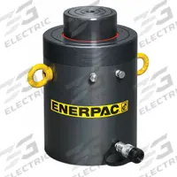 ENERPAC Hydraulic Ram: Single Acting, 150 ton Nominal Capacity, 5 in Nominal Stroke Lg, Steel (MPN HCG1504). Key specifications — attr98927: ENERPAC.